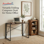 Folding Computer Desk 100x50CM No-Screw Assembly Home Office