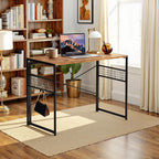 Folding Computer Desk 100x50CM No-Screw Assembly Home Office