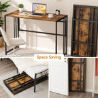 Folding Computer Desk for Home Office No-Assembly Writing