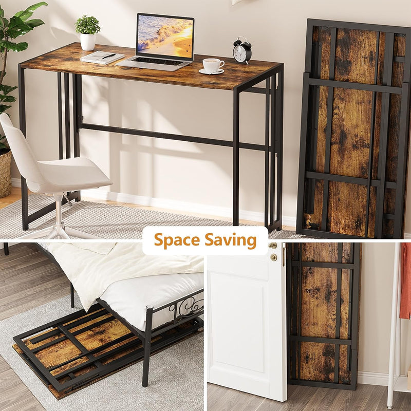 Folding Computer Desk for Home Office No-Assembly Writing