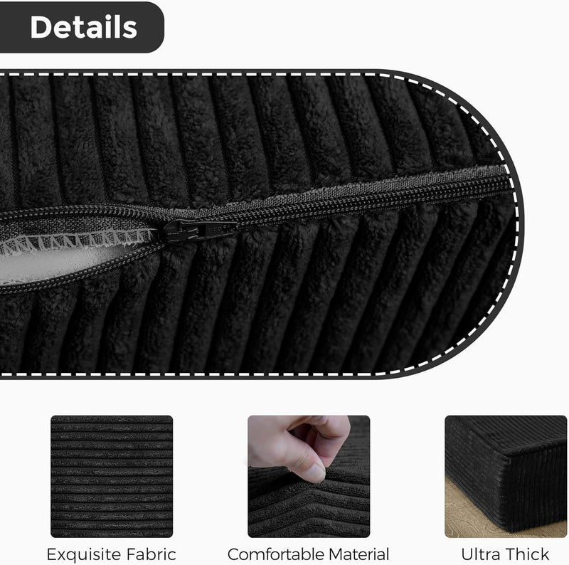 Folding Corduroy Mattress Tri Fold Floor Thick