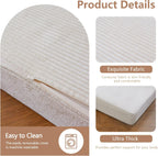 Folding Corduroy Mattress Tri Fold Floor Thick