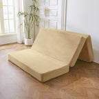 Folding Corduroy Mattress Tri Fold Floor Thick