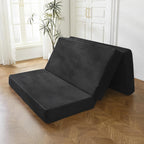 Folding Corduroy Mattress Tri Fold Floor Thick