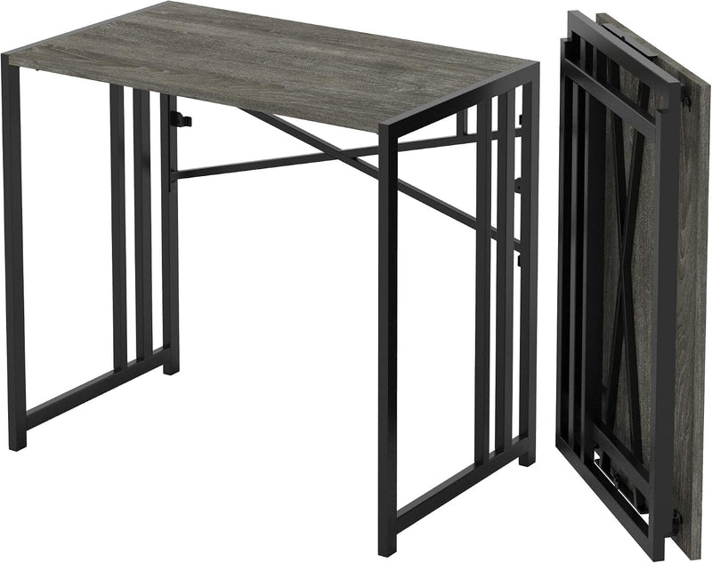 Folding Computer Desk Rustic