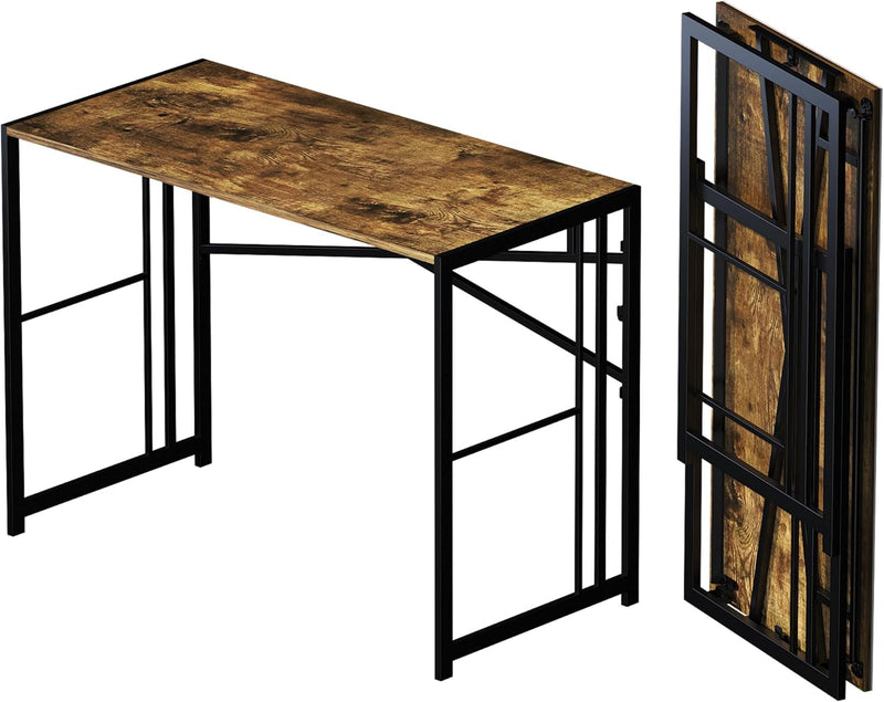 Folding Computer Desk Rustic