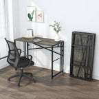 Folding Computer Desk Rustic