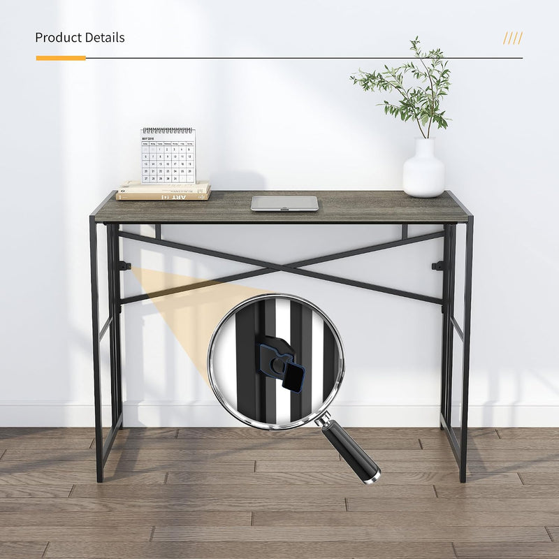 Folding Computer Desk Rustic