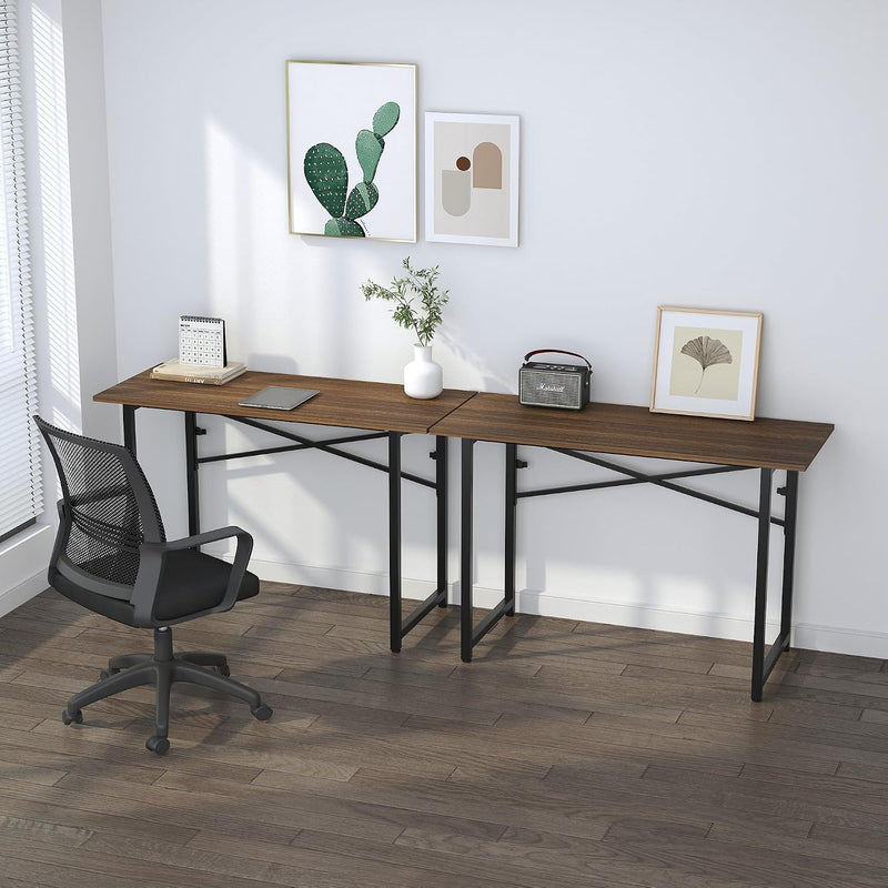 Folding Computer Desk Rustic