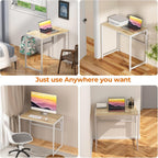 No Assembly 77CM Folding Desk for Small Space