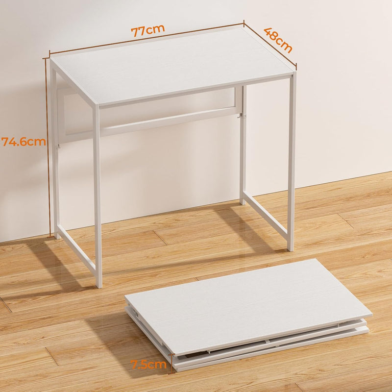 No Assembly 77CM Folding Desk for Small Space
