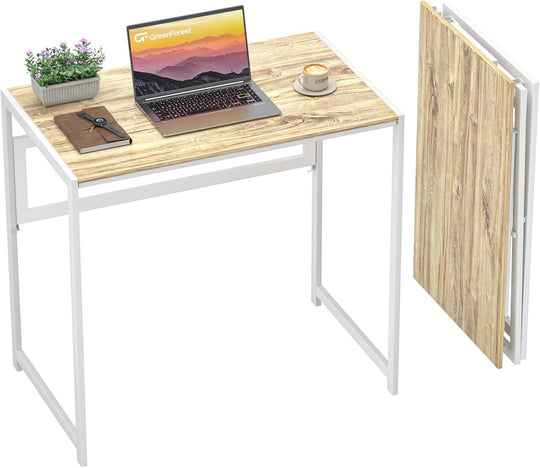 Folding Desk 80CM No Assembly Required for Small