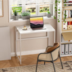 No Assembly 77CM Folding Desk for Small Space