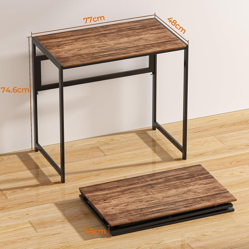 No Assembly 77CM Folding Desk for Small Space