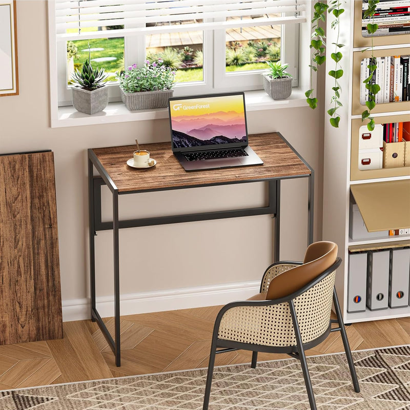 No Assembly 77CM Folding Desk for Small Space