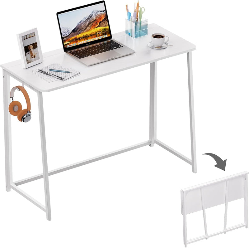 Folding Desk Foldable Computer Table Space Saving