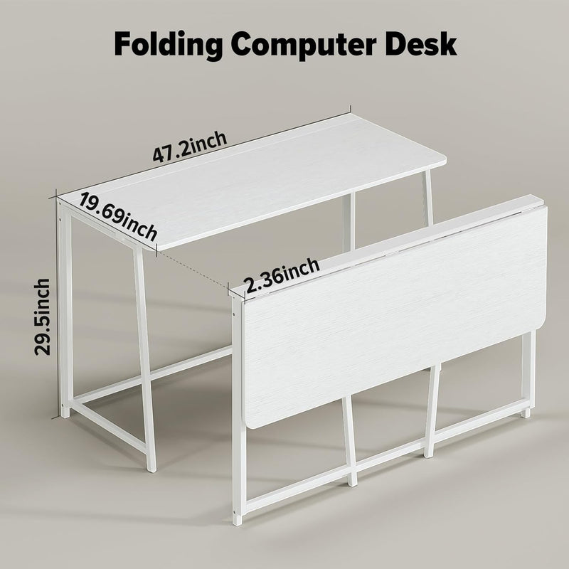 Folding Desk Foldable Computer Table Space Saving