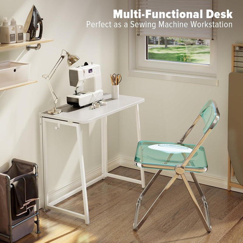 Folding Desk Foldable Computer Table Space Saving