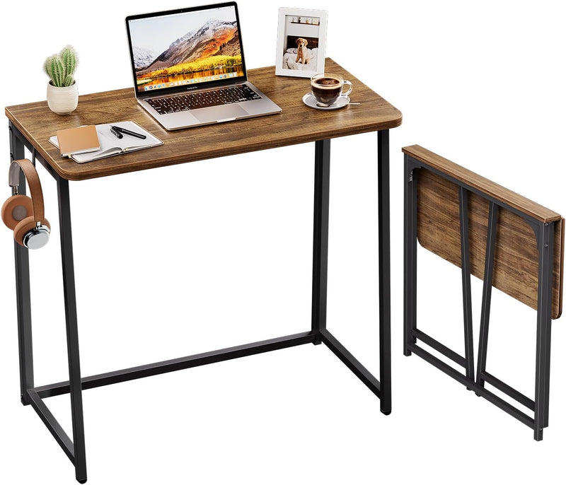 Folding Desk Foldable Computer Table Space Saving