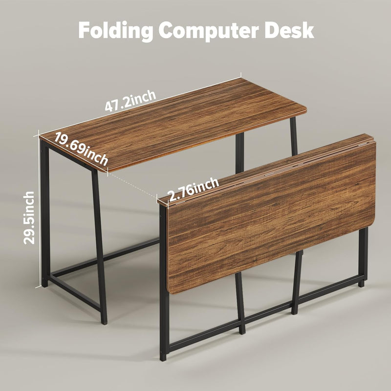 Folding Desk Foldable Computer Table Space Saving