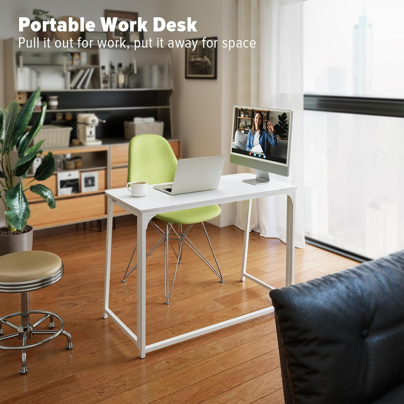 Folding Desk Foldable Computer Table Space Saving