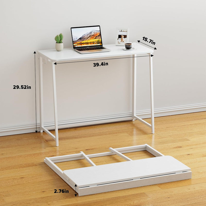 Folding Desk Foldable Computer Table Space Saving