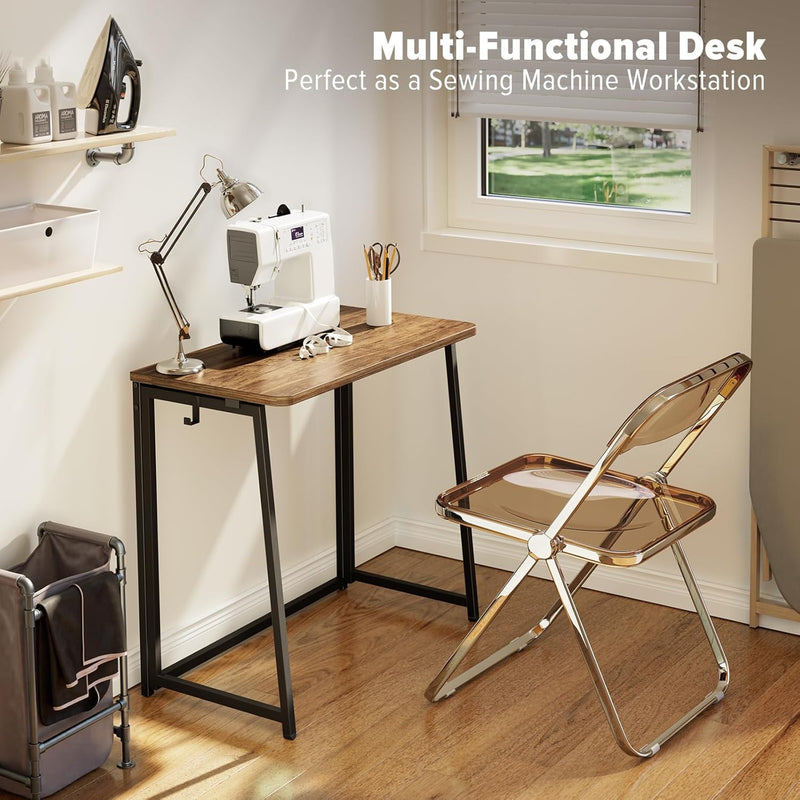 Folding Desk Foldable Computer Table Space Saving