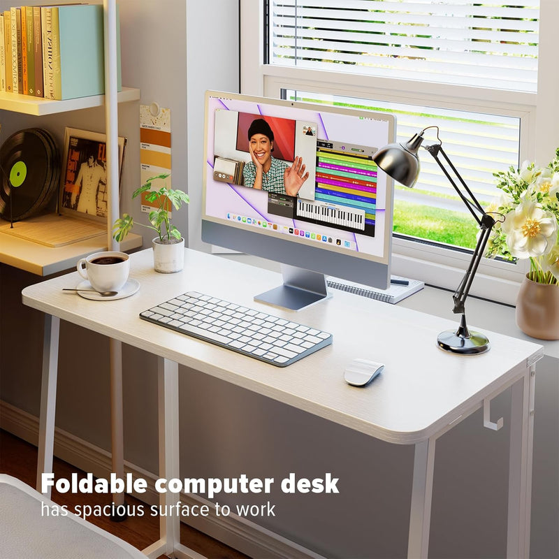 Folding Desk Foldable Computer Table Space Saving