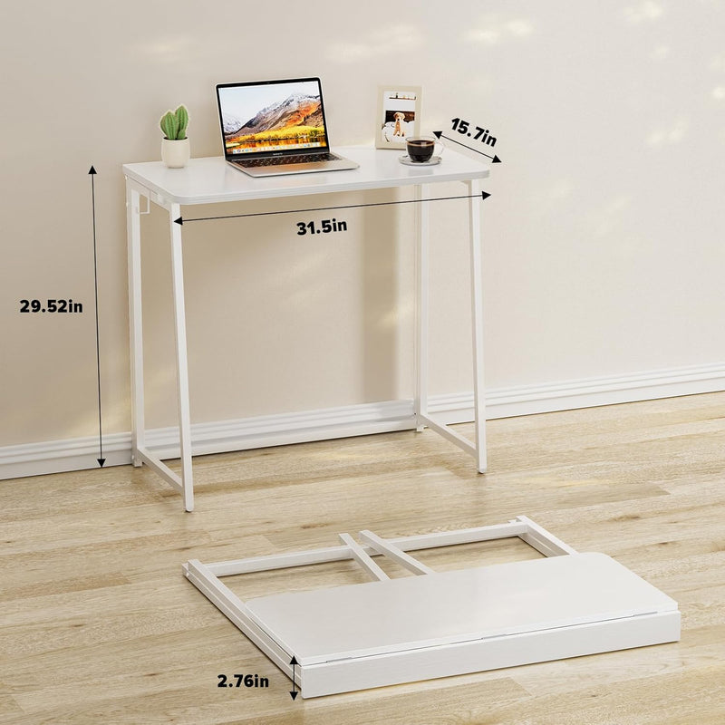 Folding Desk Foldable Computer Table Space Saving