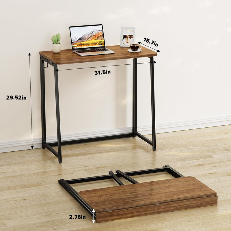 Folding Desk Foldable Computer Table Space Saving