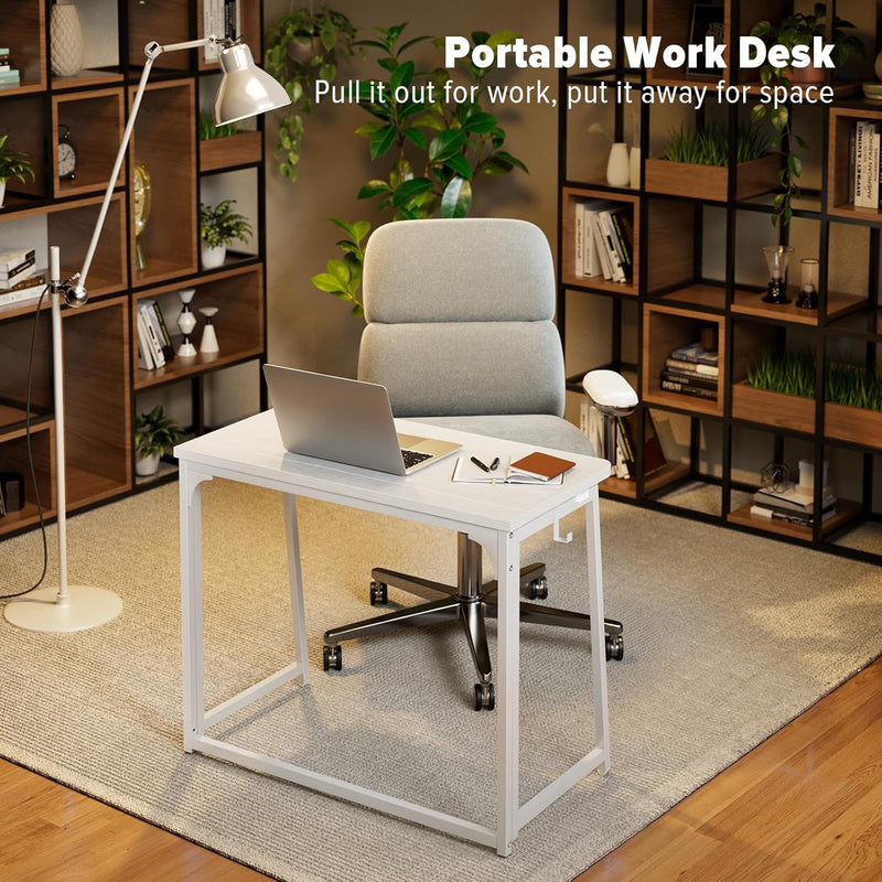 Folding Desk Foldable Computer Table Space Saving