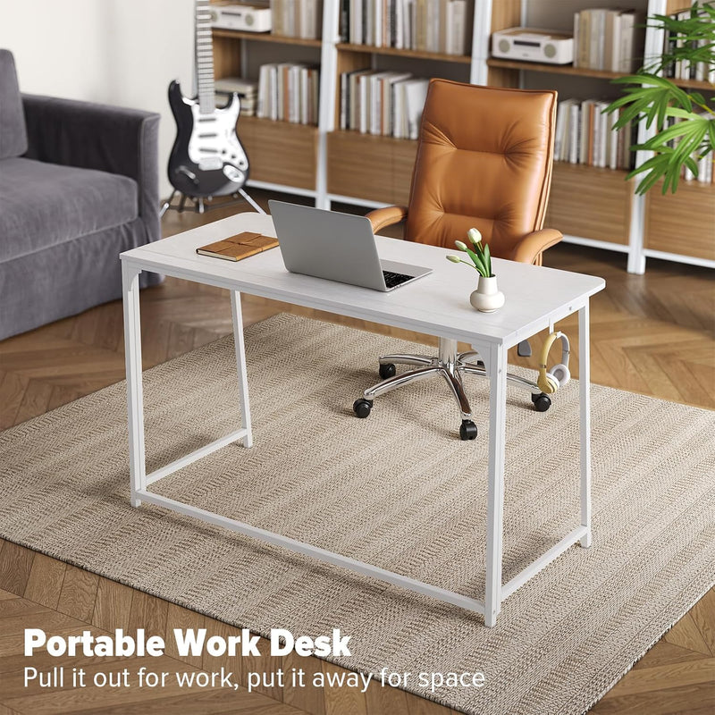 Folding Desk Foldable Computer Table Space Saving