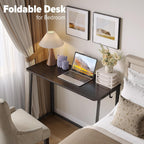 Folding Desk Foldable Computer for Bedroom Space