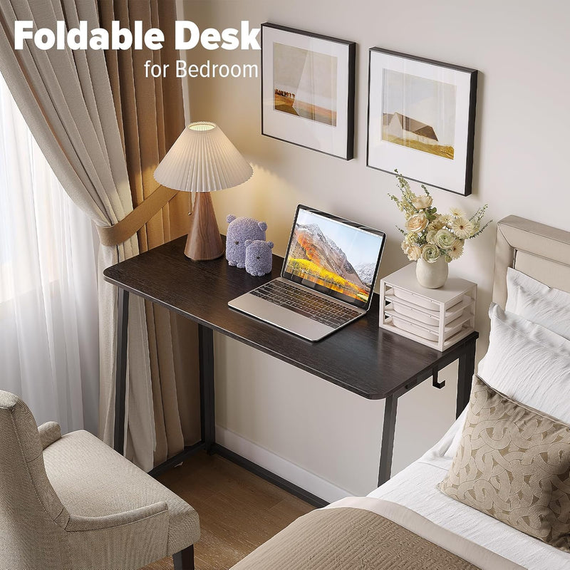 Folding Desk Foldable Computer Table Space Saving