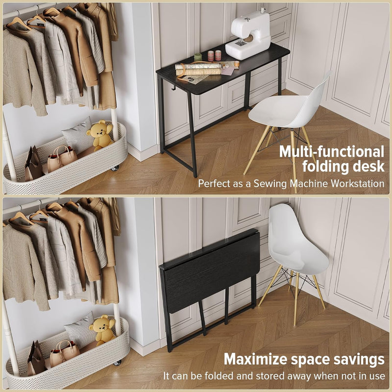 Folding Desk Foldable Computer Table Space Saving