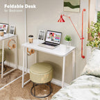 Folding Desk Foldable Computer for Bedroom Space