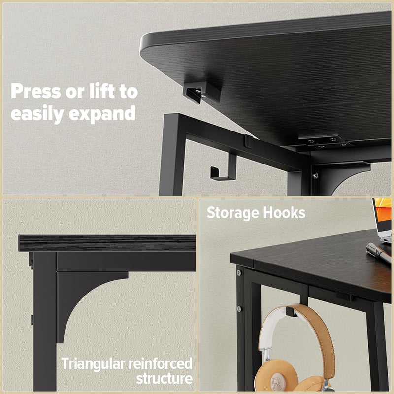 Folding Desk Foldable Computer Table Space Saving
