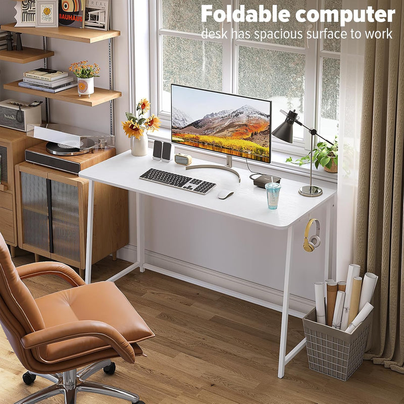 Folding Desk Foldable Computer Table Space Saving