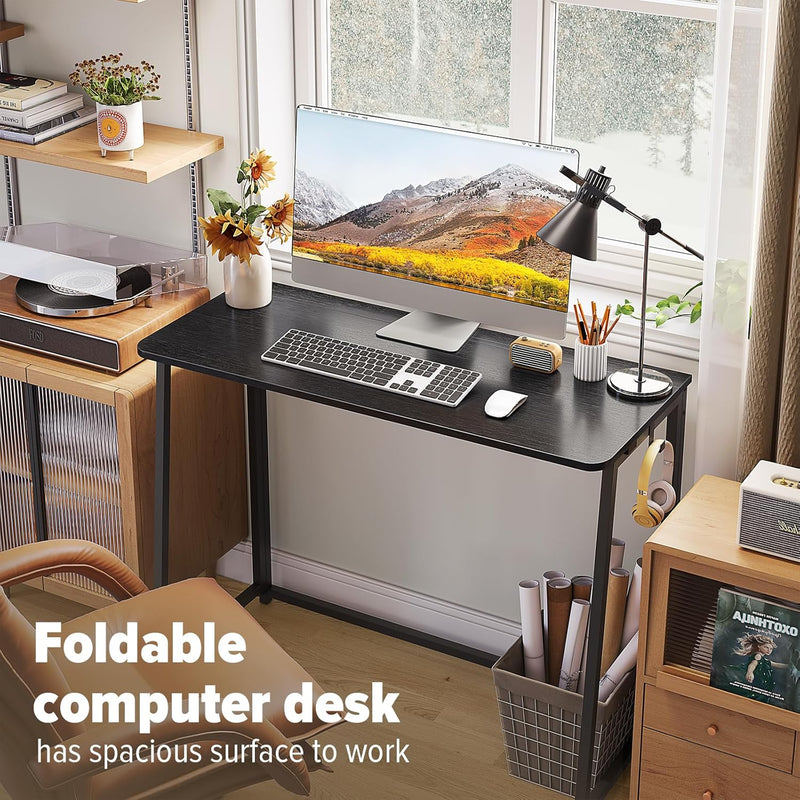 Folding Desk Foldable Computer Table Space Saving