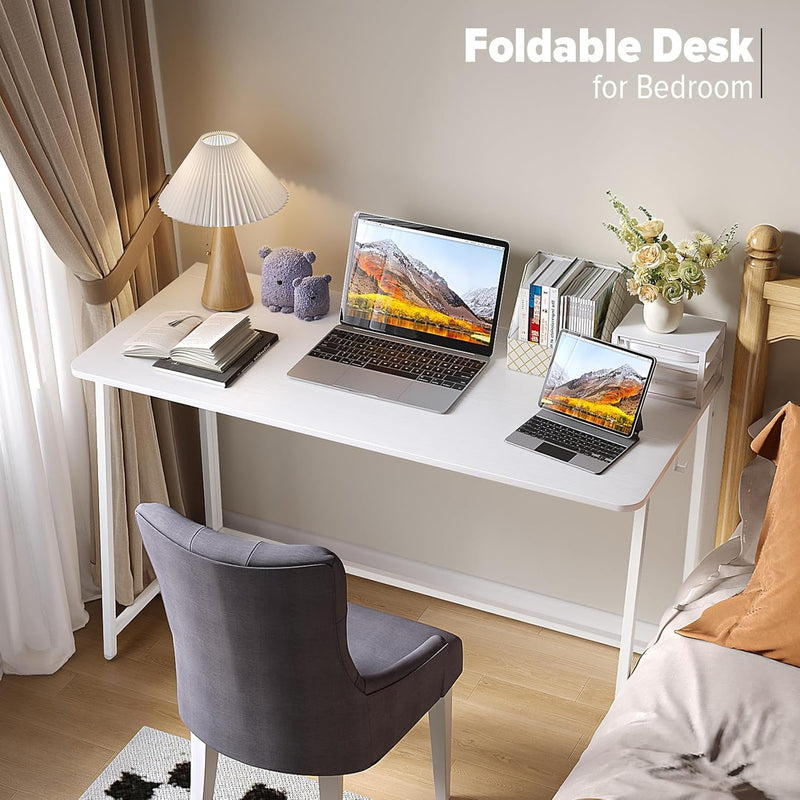Folding Desk Foldable Computer Table Space Saving