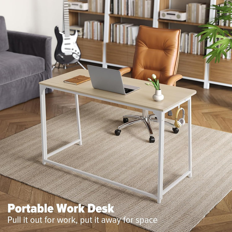 Folding Desk Foldable Computer Table Space Saving
