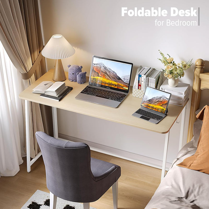Folding Desk Foldable Computer Table Space Saving