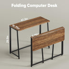 Folding Desk Foldable Computer Table Space Saving