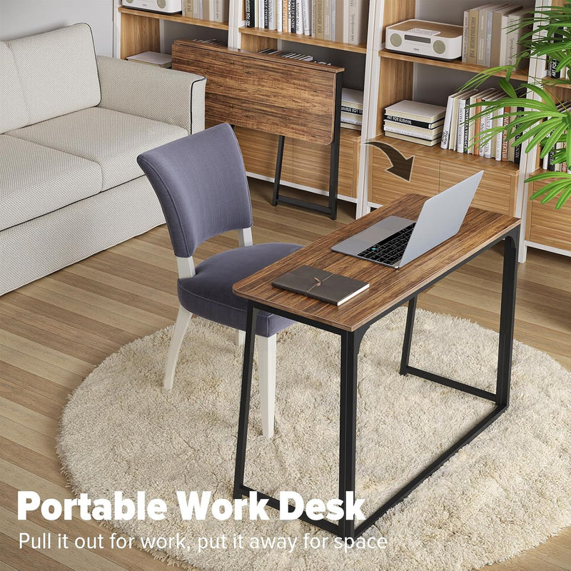 Folding Desk Foldable Computer Table Space Saving