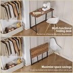 Folding Desk Foldable Computer Table Space Saving