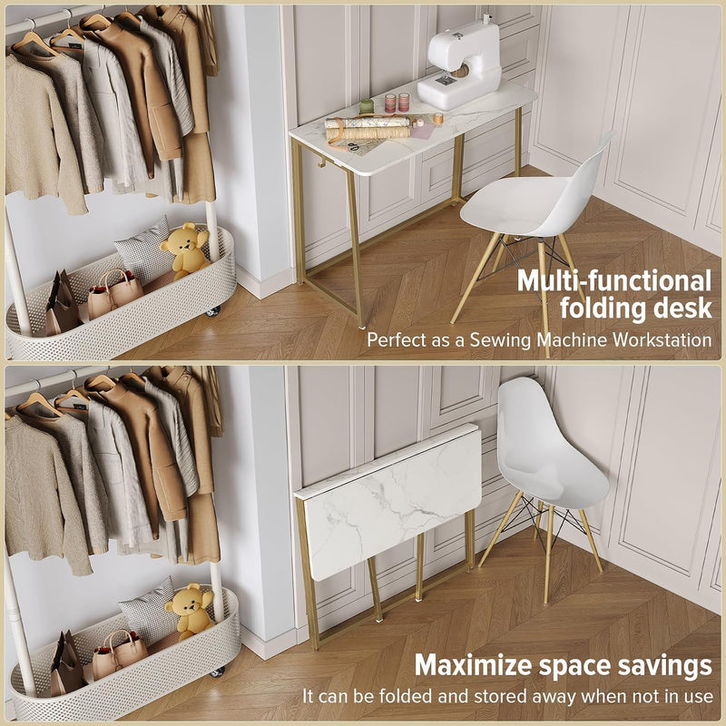 Folding Desk Small Foldable for Spaces