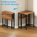 Folding Desk with Storage Shelf