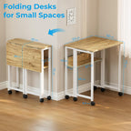 Folding Desk with Storage Shelf