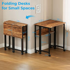 Folding Desk with Storage Shelf