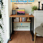 Folding Desk with Storage Shelf